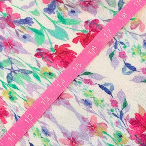 NWT $80 Talbots Womens XS Floral Print Dressy Shrug Bolero Crop Sweater Jacket - Picture 10 of 11